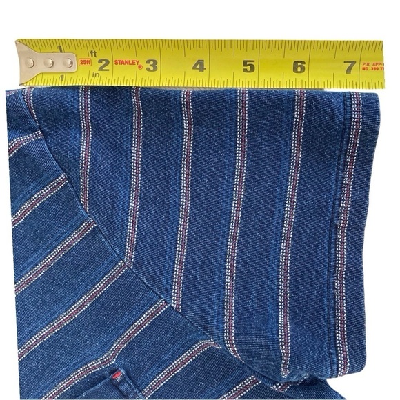 SALSA Men’s T-Shirt Stripe Blue Allover Size Small - Picture 8 of 8